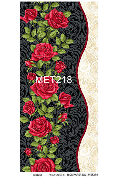 LİNEART Adhesive Brass Decopage Paper 30X60Cm No:Met218