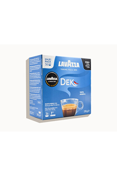 LavAzza قهوة كبسولات Dek 36 قطعة متوافقة مع A Modo Mio (غير متوافقة مع NESPRE...