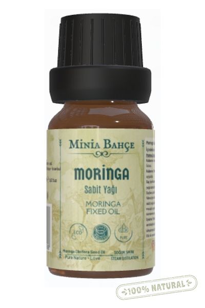 Minia Bahçe Bitki ve Sanat Atölyesi Moringa Oil - 10ml, Cold Pressed, 100% Pure