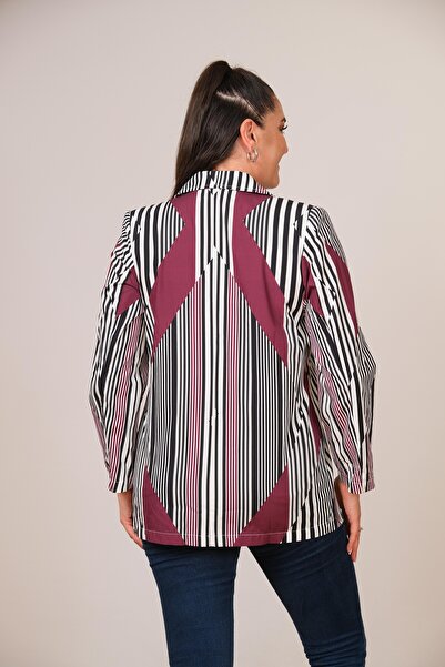 Lady Majestic Jachetă cu dungi mari