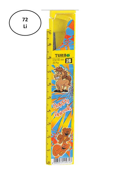 Fatih Turbo 2B - Graduated Ruled, 0.5/60mm Min Pen Tip 72 Pieces