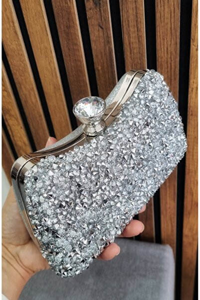 GP GUES POLO Woman's large stone evening bag