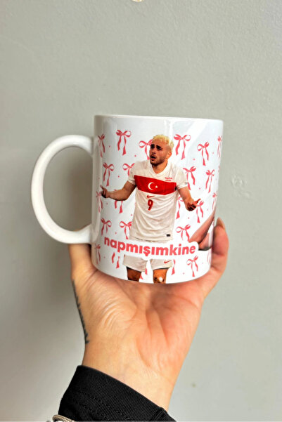 HobiShop Napmışımkine Barış Alper Yılmaz Beyaz Porselen Kupa Bardak