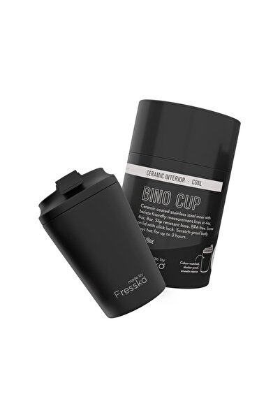 Fressko 8oz CEREAMIC INTERIOR CUP BINO COAL