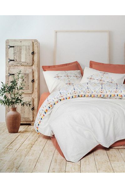 Cotton Box Candy Milis Tile Double Duvet Cover Set - 8680108078280