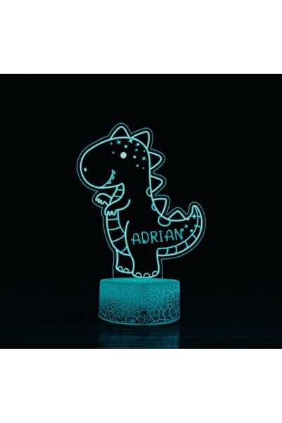 Genel Markalar Kişiye Özel 3d Gece Lambası Çocuklar Için Tasarlanmış Dinazor ...