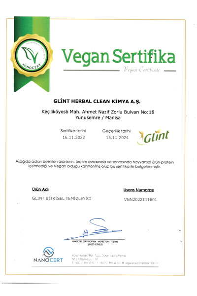 GLİNT Green Industry 2 X 1 Lt. %100 Bitkisel Yüzey Ahşap Parke Mobilya Temizleyici