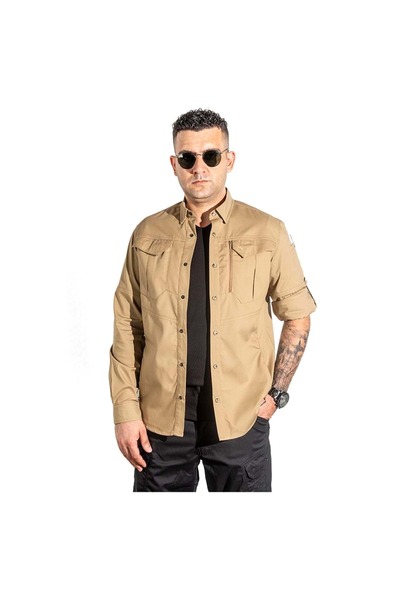 ARCHER 3134 Tactical Ripstop Bej Gömlek - S