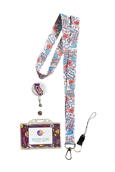 neptünstore Hemşire Enjektör , Ebe, Sağlıkçı, Doktor  3'lü Set Boyun Askı Ipi...