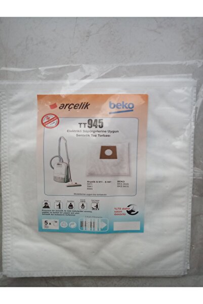 SÜPYE Σακούλες σκούπας συμβατές με Arçelik-Beko S911/S941 - 2 Πακέτα (10 Τεμάχια)