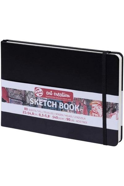Talens Sketchbook Hard Cover Sketchbook 140Gr. 14.8X21Cm 80 Yp. Black