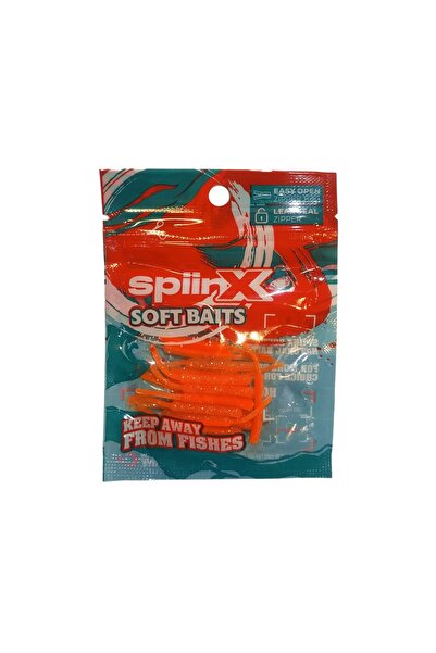 SpiinX Baby Fish Silikon 4.5cm 18P Glow Orange Gum