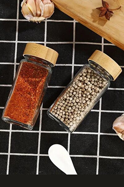 NEWNOW 15 db Fűszeres tégely állványos fűszerállvánnyal, Fűszertartó szórófejjel, Címkével 120 ml