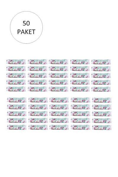 LİXO Large Size Garbage Bag 65 x 80 cm 10 Pieces Roll x 50 Pack = 500 Pieces (Blue)