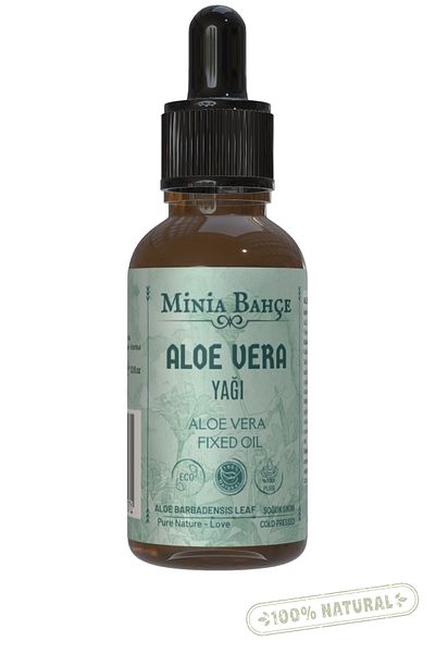 Minia Bahçe Bitki ve Sanat Atölyesi Aloe Vera Fixed Oil 30ml |   100% Pure