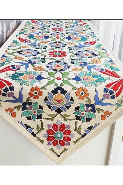 TROYA Tapestry Woven Fabric Decorative Runner 40x140cm