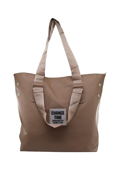 KEEBA Geantă de umăr și de mână pentru femei Mink - Model cu curea