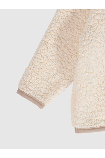 YHH Kids Teddy Child Plush Jacket Ecru 1-8 Years Old