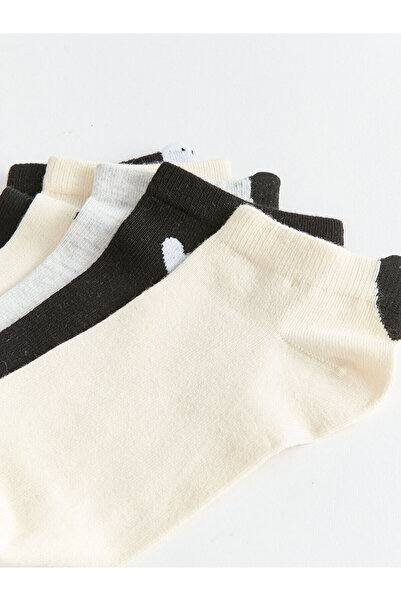 LC Waikiki Lcw Desenli Kadın Patik Çorap 5'li Paket