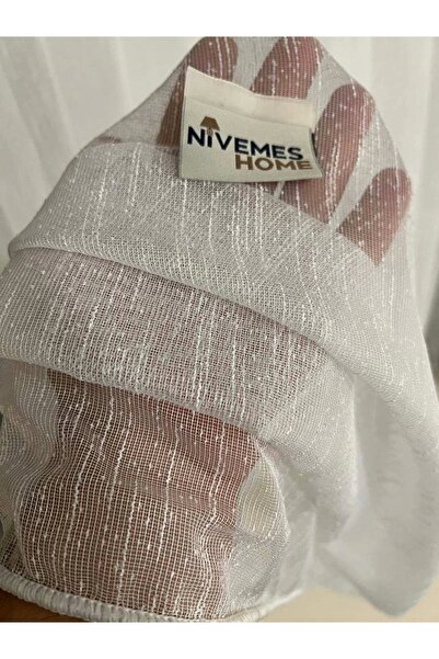 NİVEMESHOME Nivemeshome Perdele din tul plisat cu puncte 1/3 închidere Apm
