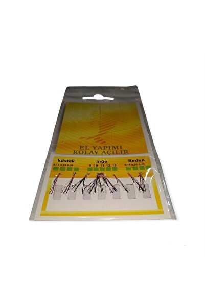 Avcı Gümüş Çaparisi Kırmızı Beyaz Simli 14 Numara 10 İğneli