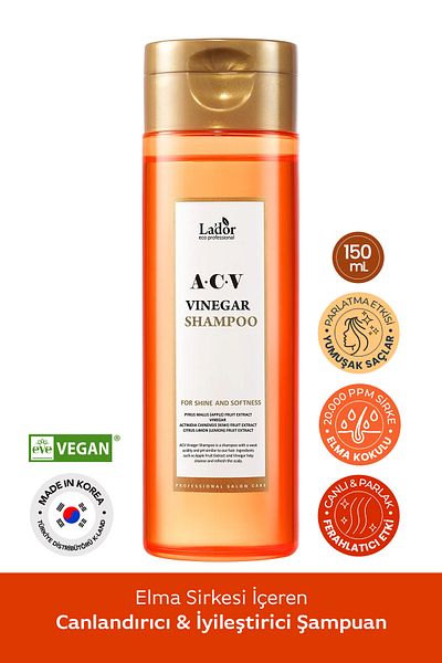 Lador LADOR Acv Vinegar Shampoo 150 ml - čistící šampon s jablečným octem