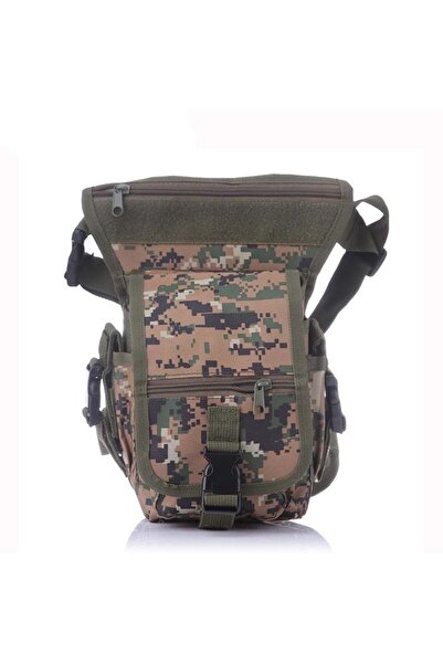 Avcı Taktik Bacak Çantası Kamuflaj