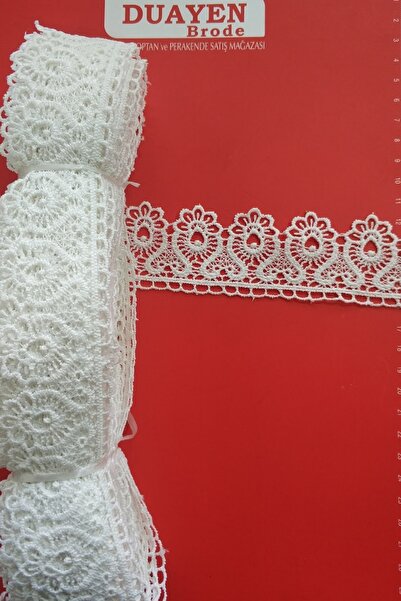 DUAYEN güpür dantel gündem kenar desen 1 metre