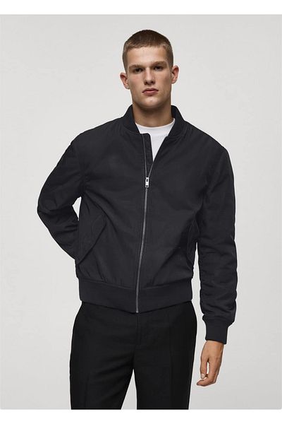 MANGO Man Αδιάβροχο καπιτονέ μπουφάν bomber