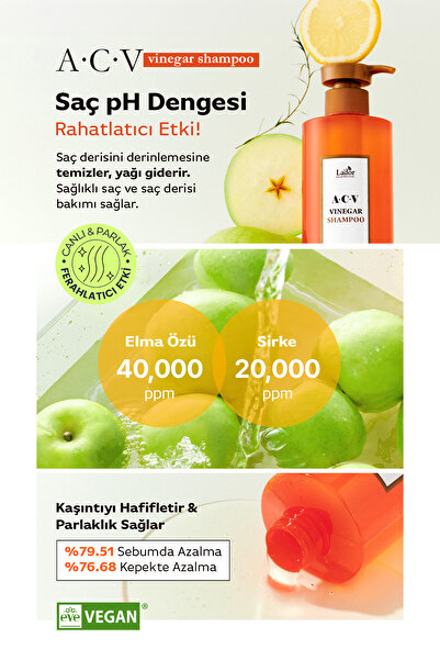 Lador LADOR Acv Vinegar Shampoo 150 ml - Καθαριστικό Σαμπουάν με Μηλόξυδο