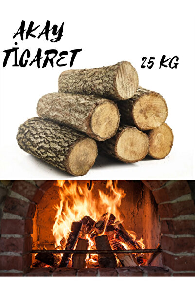 AKAY TİCARET Şöminelik Meşe Odunu Kuru 3 Yıl Bekletilmiş 25 Kg Şömine Barbekü...