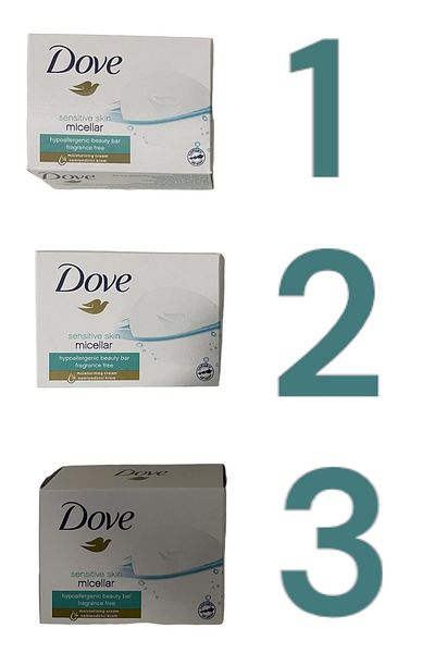 Dove Micellar Solid Soap 3 X 90 Grams