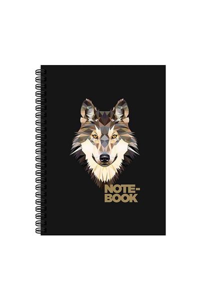 KESKİN COLOR Chislin Jungle - 16.5x22.5 Spiral Cardboard Covered Lined Notebook 80 YP