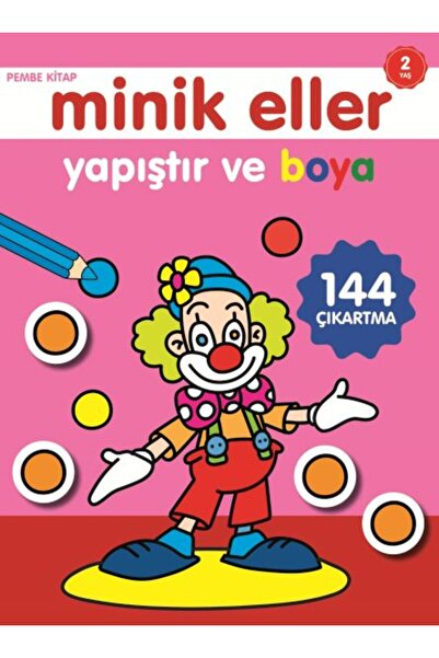Timaş Yayınları Little Hands Paste and Paint - Pink Book