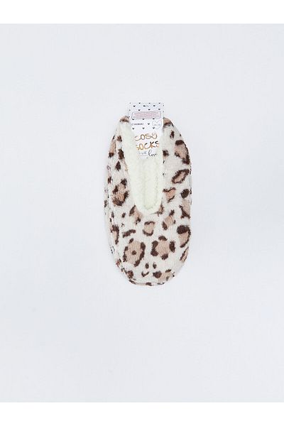 LC Waikiki Lcw Дамски шарени плюшени домашни чорапи