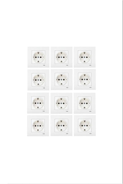 VİKO KARRE 12'Lİ TOPRAKLI PRİZ