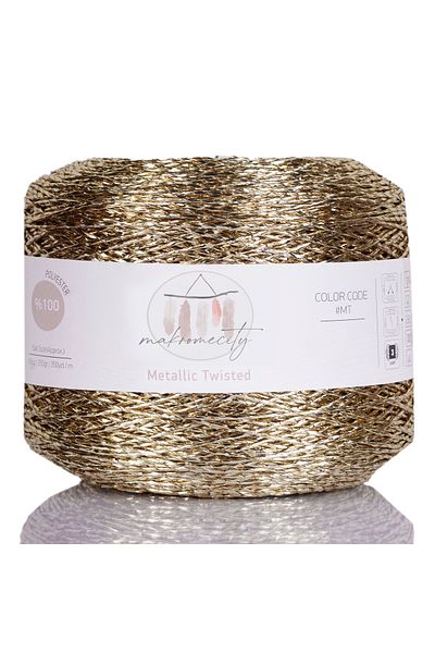 Makromecity Premium 320 M Glitter Μεταλλικό Σχοινί Γυαλιστερή Τσάντα Raffia Πλεκτό Σχοινί Μεταλλικό Βραδινό Σχοινί 250 Gr Ανοιχτό Κίτρινο