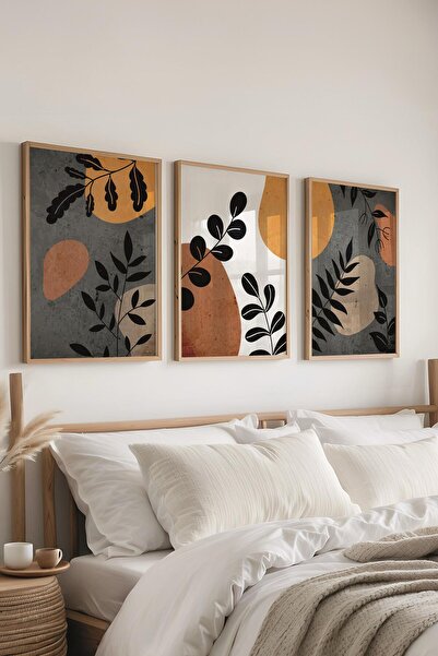 Postifull Set de pictură cu cadru, 3 bucăți de cadru din lemn și set de poste...