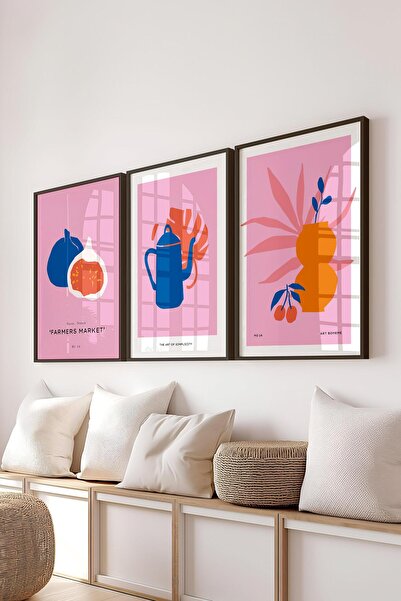 Postifull Set de picturi cu rame, 3 bucăți de rame negre și set de postere cu...