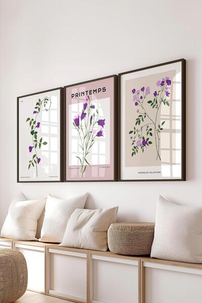 Postifull Set de picturi cu rame, 3 bucăți de rame negre și set de postere cu...