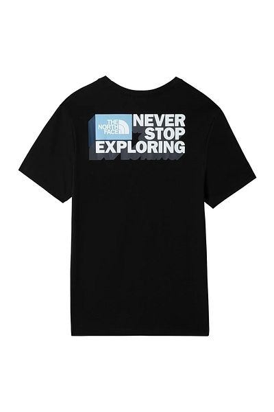 THE NORTH FACE Ανδρικό μαύρο γραφικό μπλουζάκι εξωτερικού χώρου - NF0A7R3BJK31