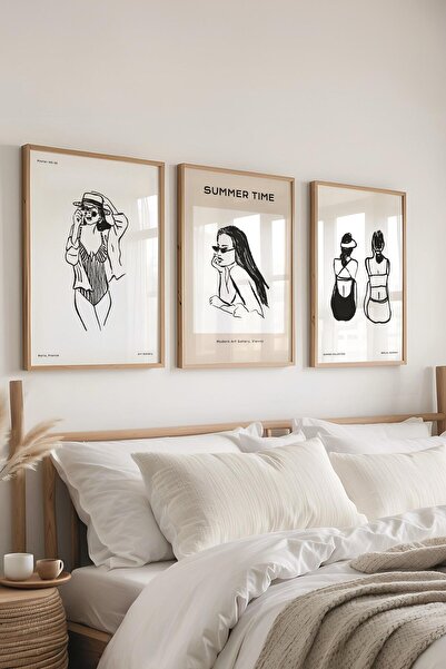 Postifull Set de pictură cu cadru, 3 bucăți de cadru din lemn și set de poste...