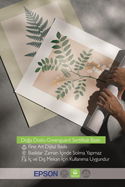 Postifull Çerçeveli Tablo Seti, 3 Adet Siyah Çerçeve ve Minimalist Çiçekler Temalı Poster Seti, No:300485