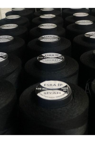 Esra Μαύρο νήμα ραπτικής πολυεστέρας Νούμερο 120 (ΔΙΑΒΑΣΤΕ ΤΗΝ ΠΕΡΙΓΡΑΦΗ)