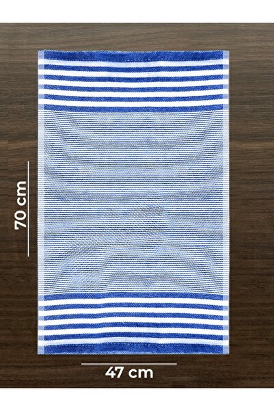 Tuable Zena Blue Striped Stain Resistant Kitchen Cloth - 47X70Cm, Multi-Purpose Serving Towel