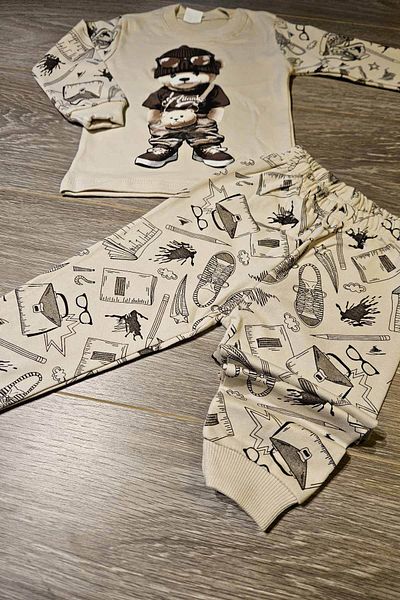 peki baby&kids Baby Boy Cotton Pajama Set - with Shoes and Hat, Gift Bottom Top 16298