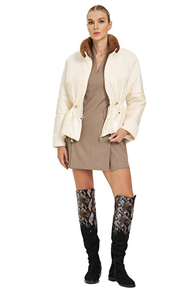 UTOPIAN Beli Lastikli Dik Yaka Mont