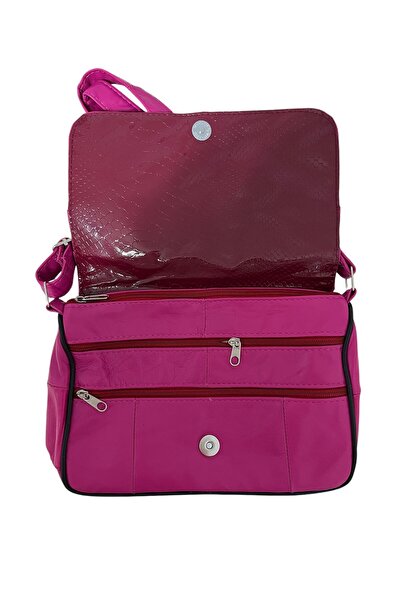 ELİTE NOVA SHOPPİNG Elite Nova Shopping Hakiki Deri Mektup Model Deri Orta Boy Çapraz Çanta ENSH-00000223