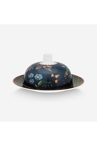 Pip Studio Berry Blues Blue Porcelain Butter Bowl 17 cm