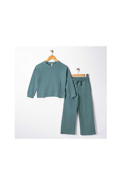 ESKİŞEHİR YUMURCAK Girl 8/12 Years Old 3 Thread Front Stitched Double Set